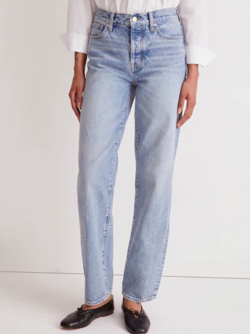 Madewell Low Slung Straight jeans 31